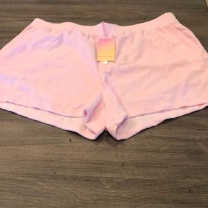 Target x Stoney Clover Lane Pink Terry shorts 1x